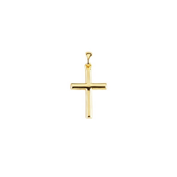 Anhänger kleines Kreuz 585 Gelbgold E11099