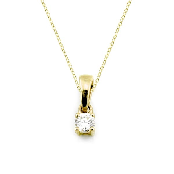 Diamant Anhänger 0,10ct. 585 Gelbgold