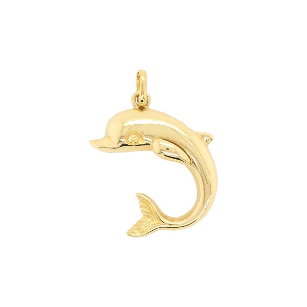 Anhänger Delfin 585 Gold E10956