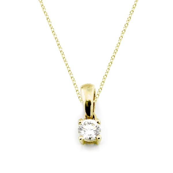 Diamant Anhänger 0,15ct. 585 Gelbgold