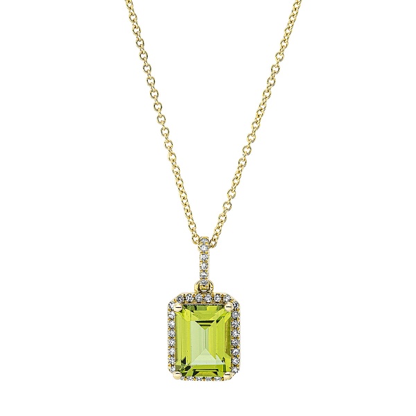 Diamantcollier 750 Gold 0,140ct. 4K655G