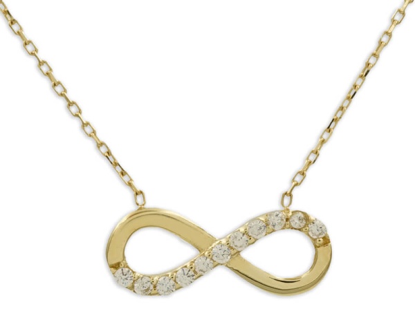 Collier 333 Gold unendlich 104307