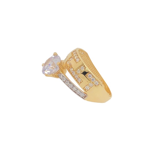 Damenring Fusion 585 Gold mit Zirkonia E10966