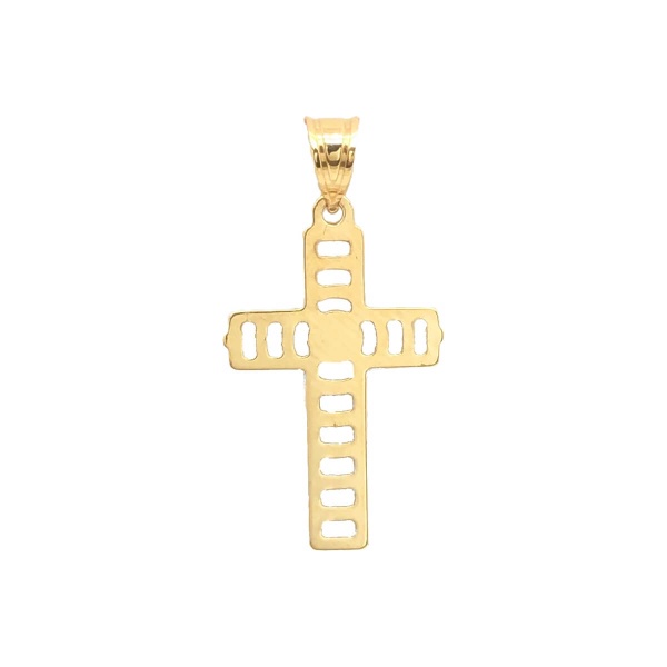 MIL15414 - Anhänger Kreuz 585 Gelbgold