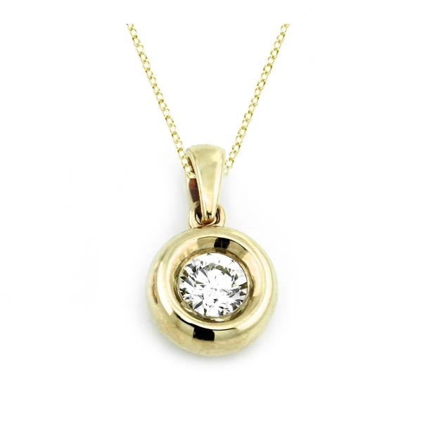 Diamant Anhänger 0,25ct. 585 Gelbgold
