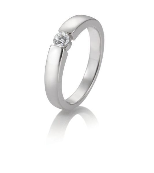 Solitaire Ring 0,20ct. 585 Weißgold