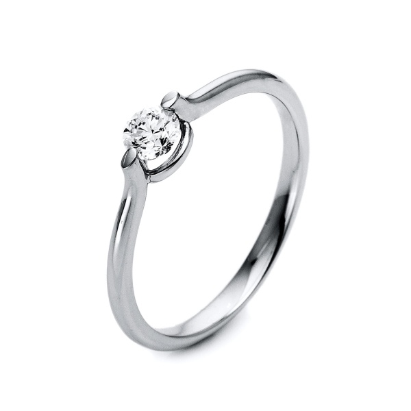 Solitaire Ring 0,25ct. 585 Weißgold 1M14