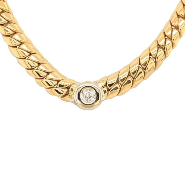 Diamantcollier 585 Gold mit 0,20ct. TW si