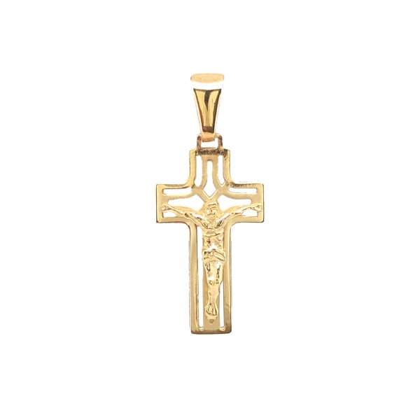 E10938 - Anhänger Kreuz 585 Gelbgold