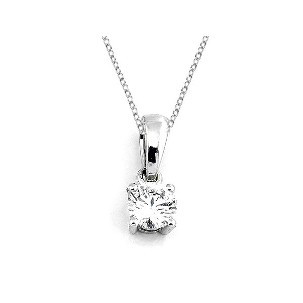 Diamant Anhänger 0,25ct. 585 Weißgold