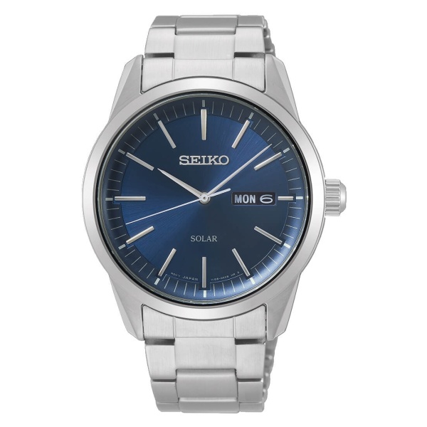 Seiko Solar SNE525P1 blaues Zifferblatt