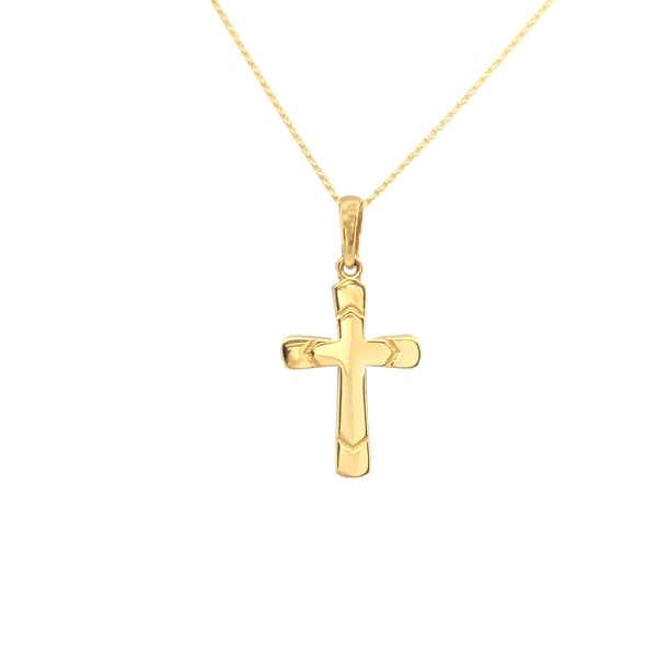 Anhänger Kreuz mit Kette 585 Gold E11091