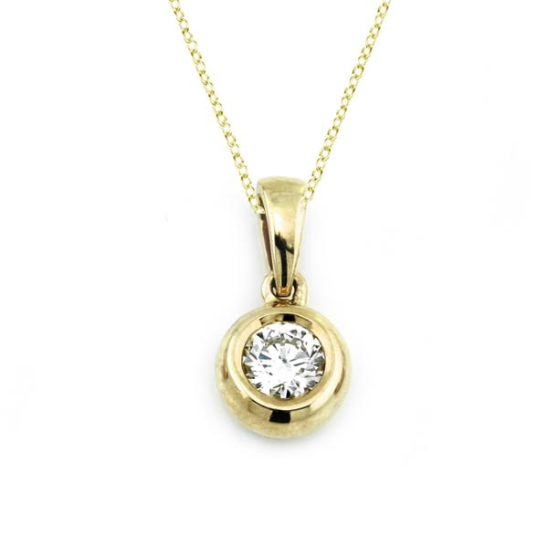 Diamant Anhänger 0,20ct. 585 Gelbgold