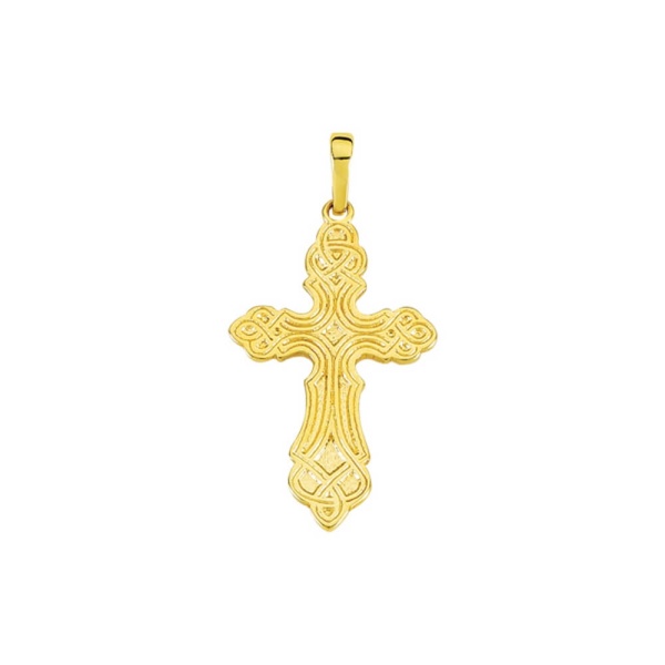 Anhänger Kreuz 585 Gelbgold E12105