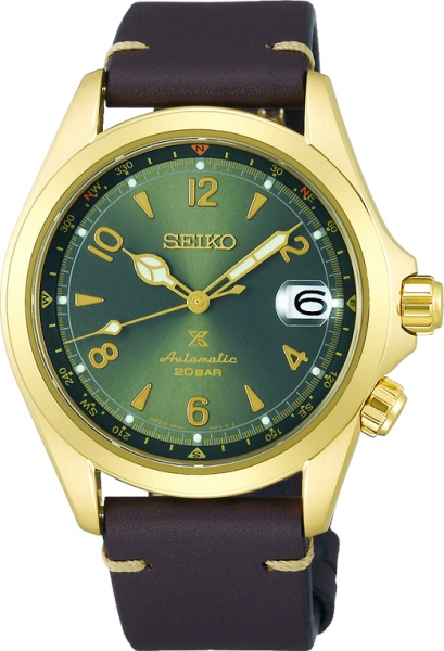 Seiko SPB210J1 Alpinist Gold Sunbeam Forest