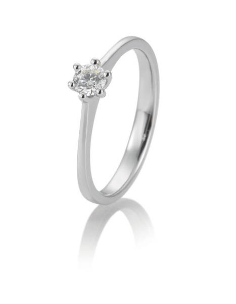 Solitaire Ring 0,20ct. 585 Weißgold