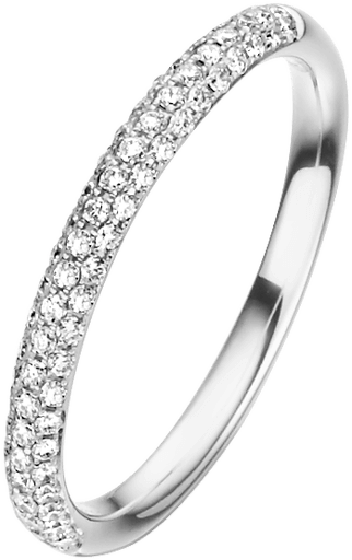 Memoire Ring 950 Platin mit Diamanten E10465