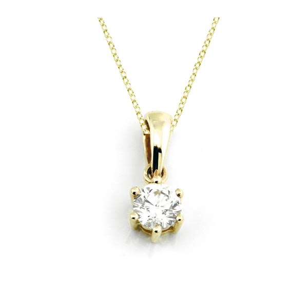 Diamant Anhänger 0,25ct. 585 Gelbgold