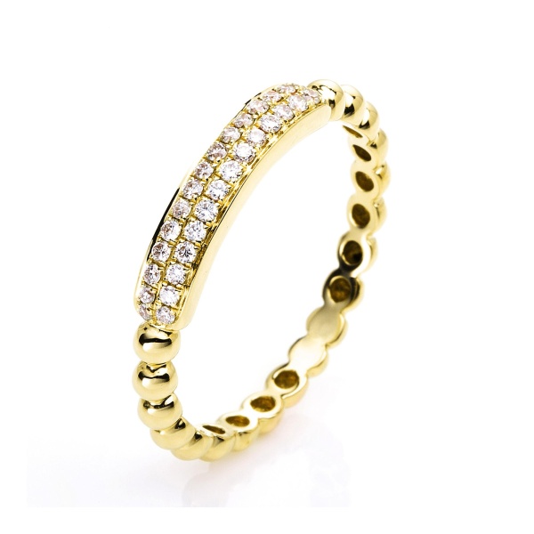 Diamantring 750 Gold 1D17