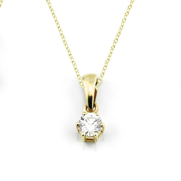 Diamant Anhänger 0,15ct. 585 Gelbgold
