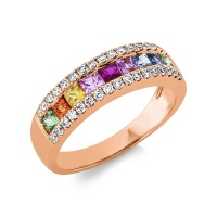 Diamantring 750 Gold 1CW08R Rainbow Diamantring 750 Gold 1CW08R Rainbow