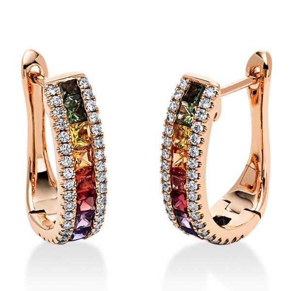 Diamantohrring 750 Gold  2J781R Rainbow