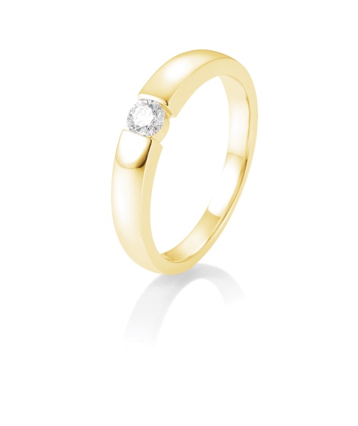 Solitaire Ring 0,15ct. 585 Gelbgold