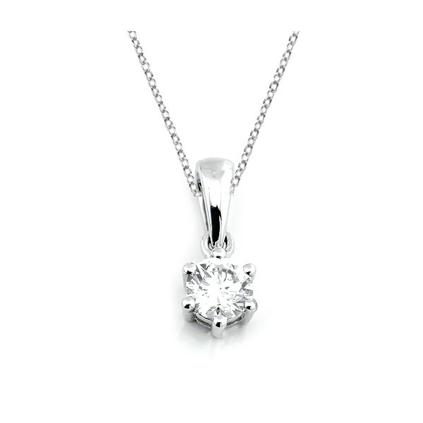Diamant Anhänger 0,25ct. 585 Weißgold