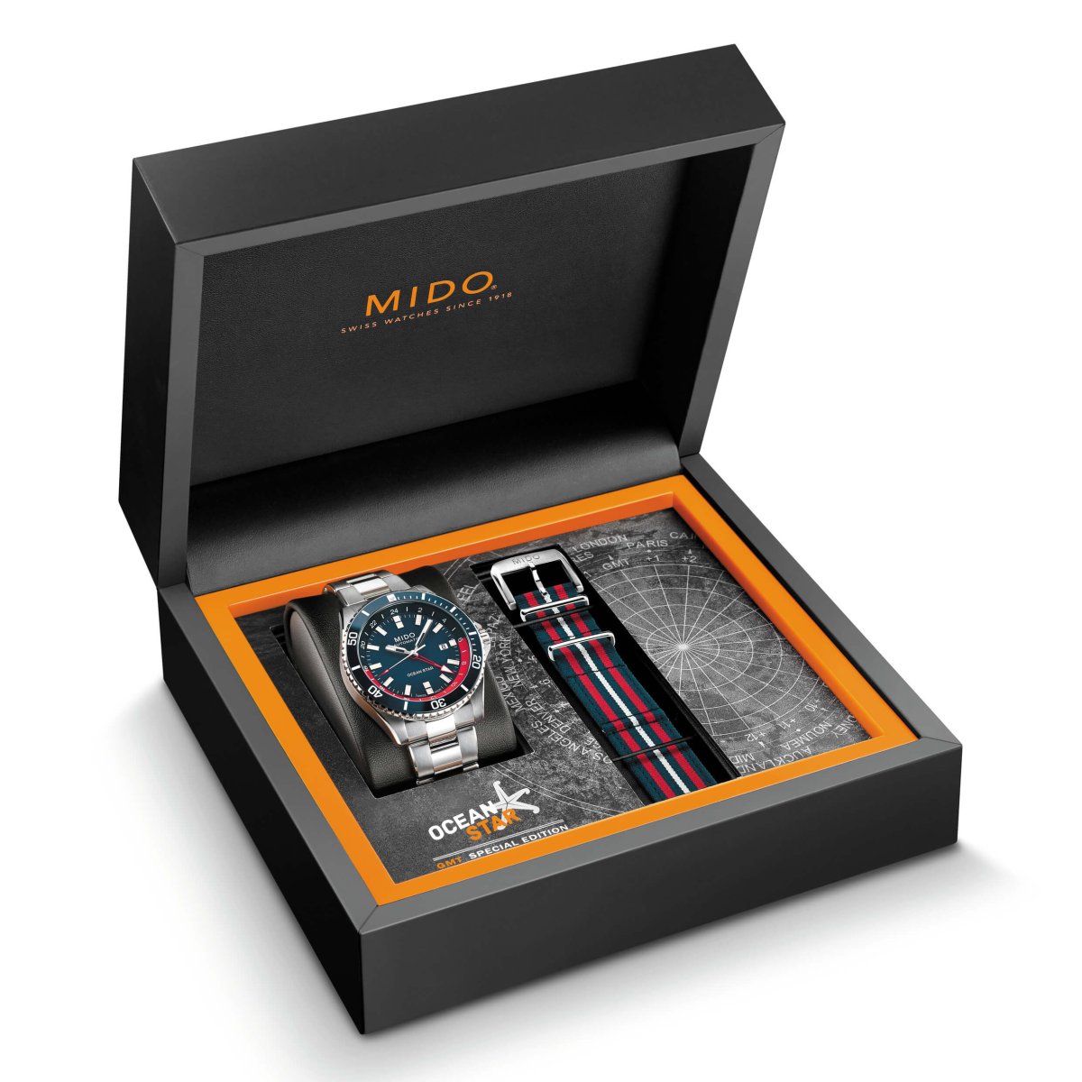 Mido ocean star gmt 200m outlet