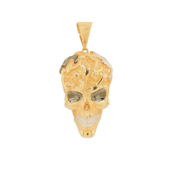 Totenkopf Anhänger 585 Gold 106557