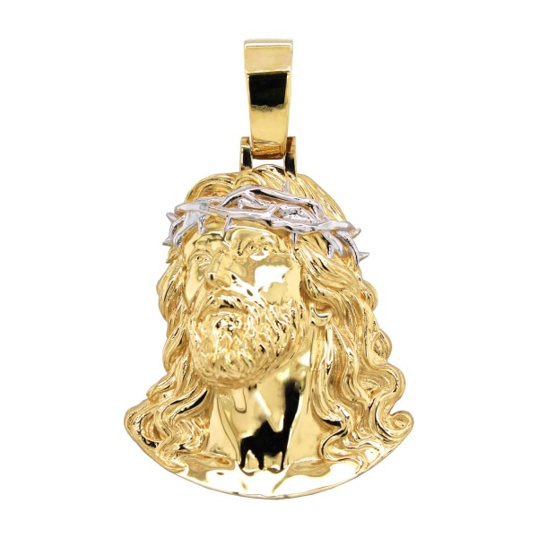 Anhänger Jesus Kopf XXL 585 Gold E11639