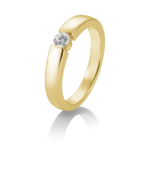 Solitaire Ring 0,20ct. 585 Gelbgold