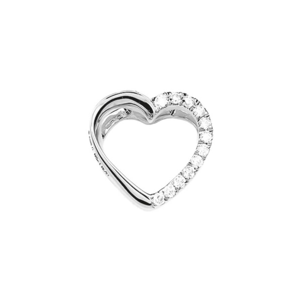 Anhänger Herz 585 Gold mit Diamanten E11537 Weißgold
