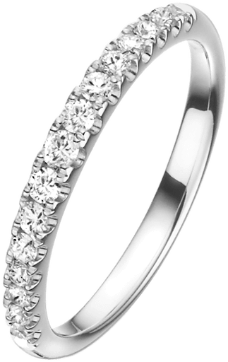 Memoire Ring 950 Platin mit Diamanten E10466