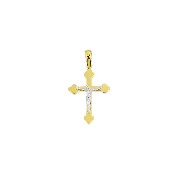 E12397_Anhänger_Kreuz_mit_Korpus_585_Gold