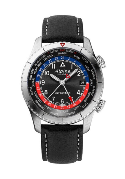 Alpina Startimer Pilot AL-255BRB4S26 Worldtimer Quarz