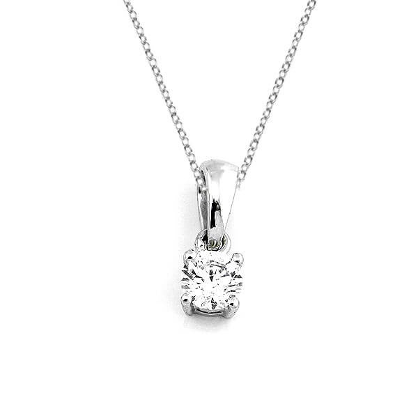 Solitaire Anhänger 4er Krappe mit Diamanten 585 Gold