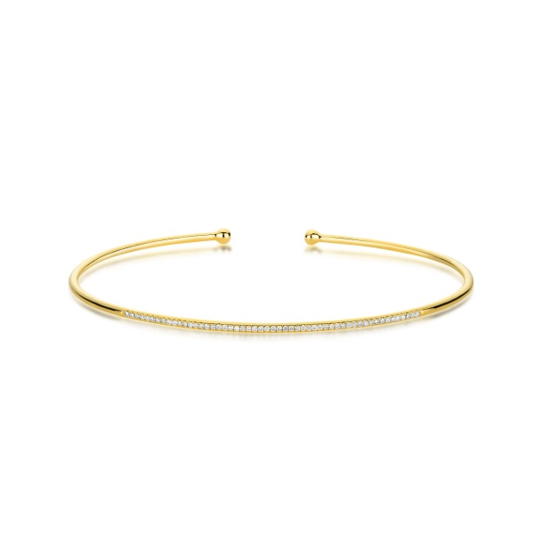 Tennisarmreif in 585 Gold mit Diamanten 6A00