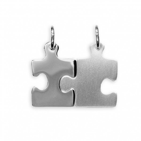 Anhänger 925 Silber Puzzleteile 6581