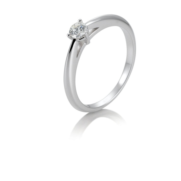 Solitaire Ring 0,20ct. 585 Weißgold