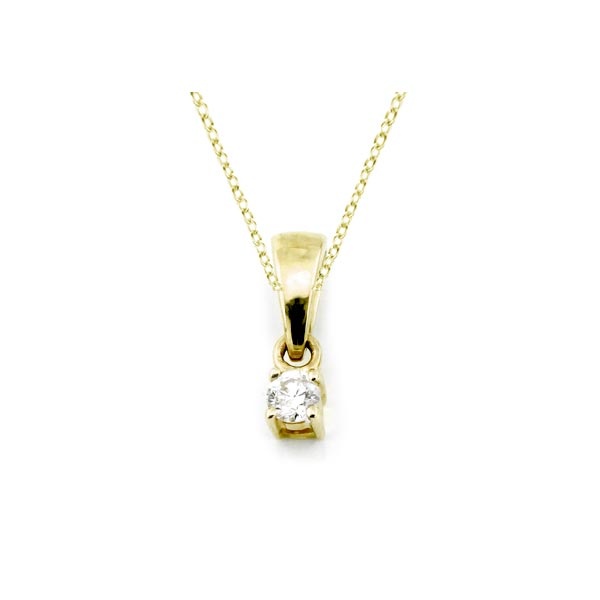 Diamant Anhänger 0,05ct. 585 Gelbgold