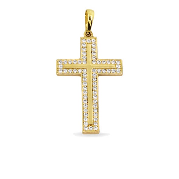 Anhänger Kreuz 585 Gold E10378