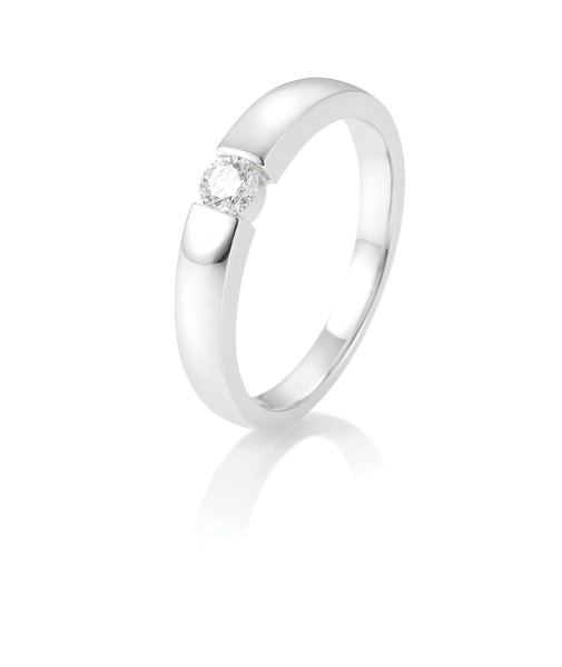 Solitaire Ring 0,15ct. 585 Weißgold