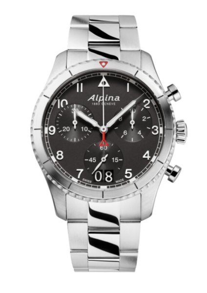 Alpina Startimer Pilot AL-372BW4S26B Chronograph Big Date Quarz